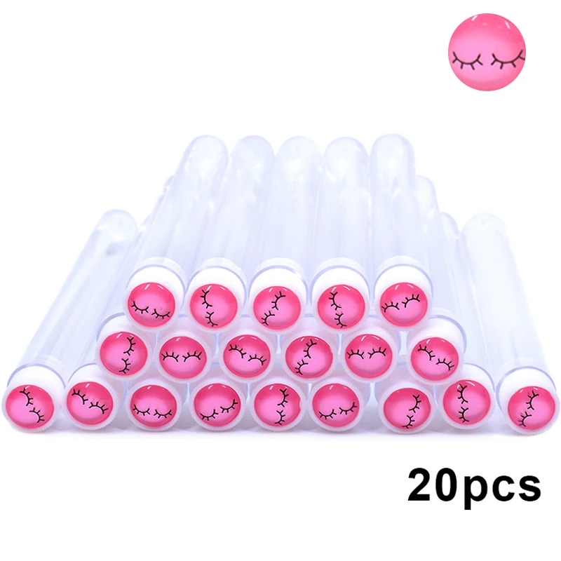 Reusable Eyelash Brush & Mascara Wand Case - 20-Pack Dust-Proof Makeup Applicator Tubes, Wholesale