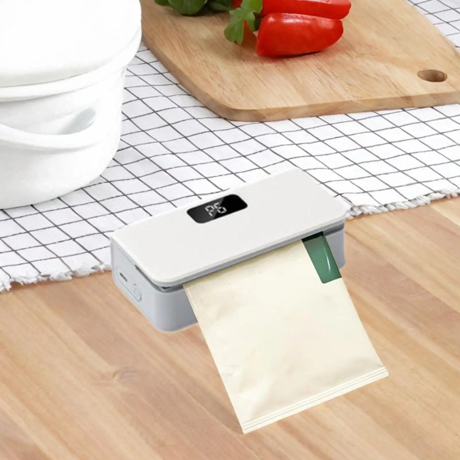 Mini Bag Sealer Heat Seal Manual Portable Adjustable Digital Display Package Mini Bag Sealer Heat Seal Manual Portable Adjustable Digital Display Package