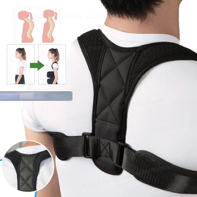 

New Adjustable Upper Back Braces for Posture Correction Back Posture Corrector for Neck Back Shoulder Pain Relief Health Care