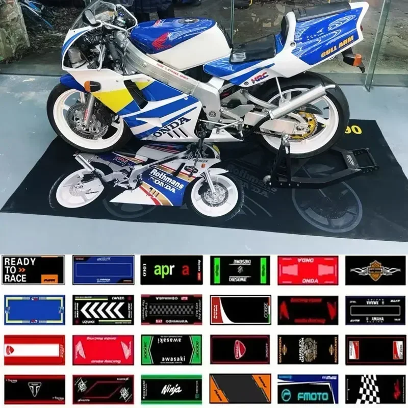 Motorcycle Polyester Parking Mat floor mat Display Carpet Racing Bicycle Anti-slip Bedside Rugs