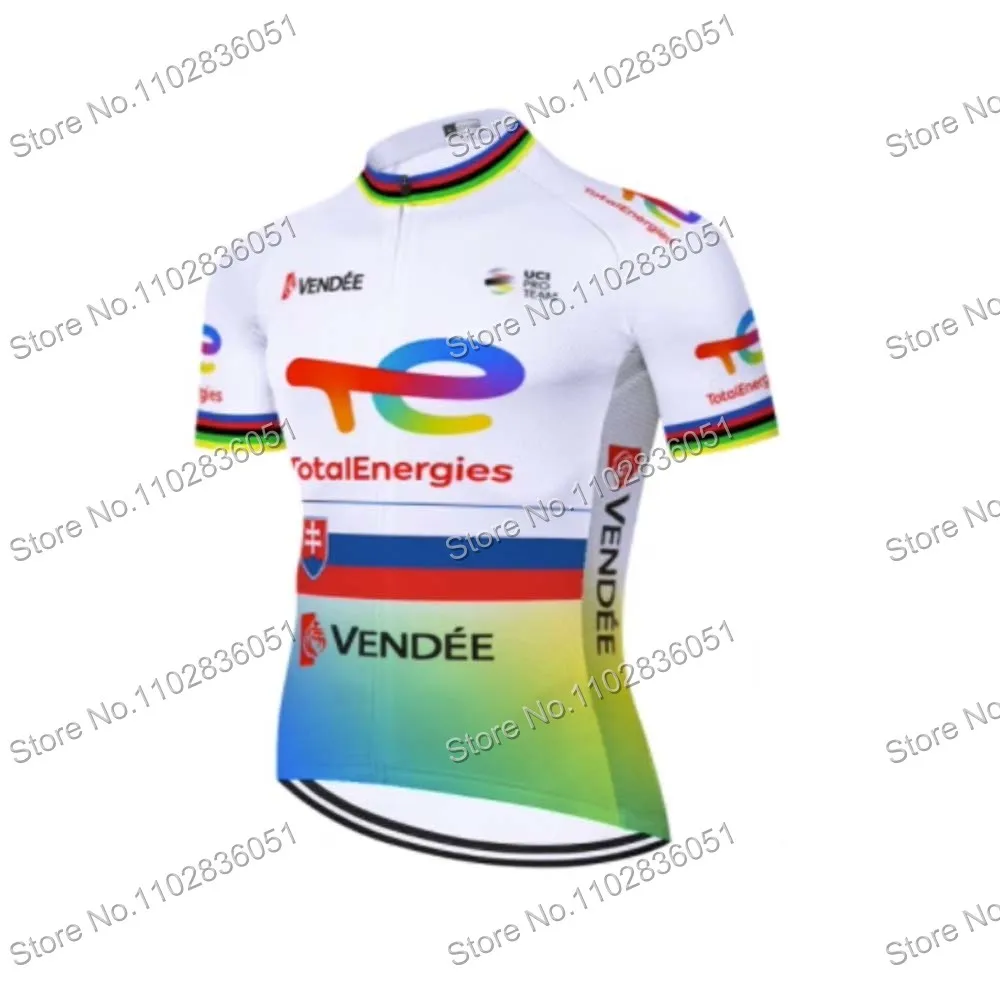 TOTAL Energies Cycling Jersey Men Summer Short Sleeve Cycling Clothing Road Bike Shirt Bicycle Tops MTB Maillot Ciclismo