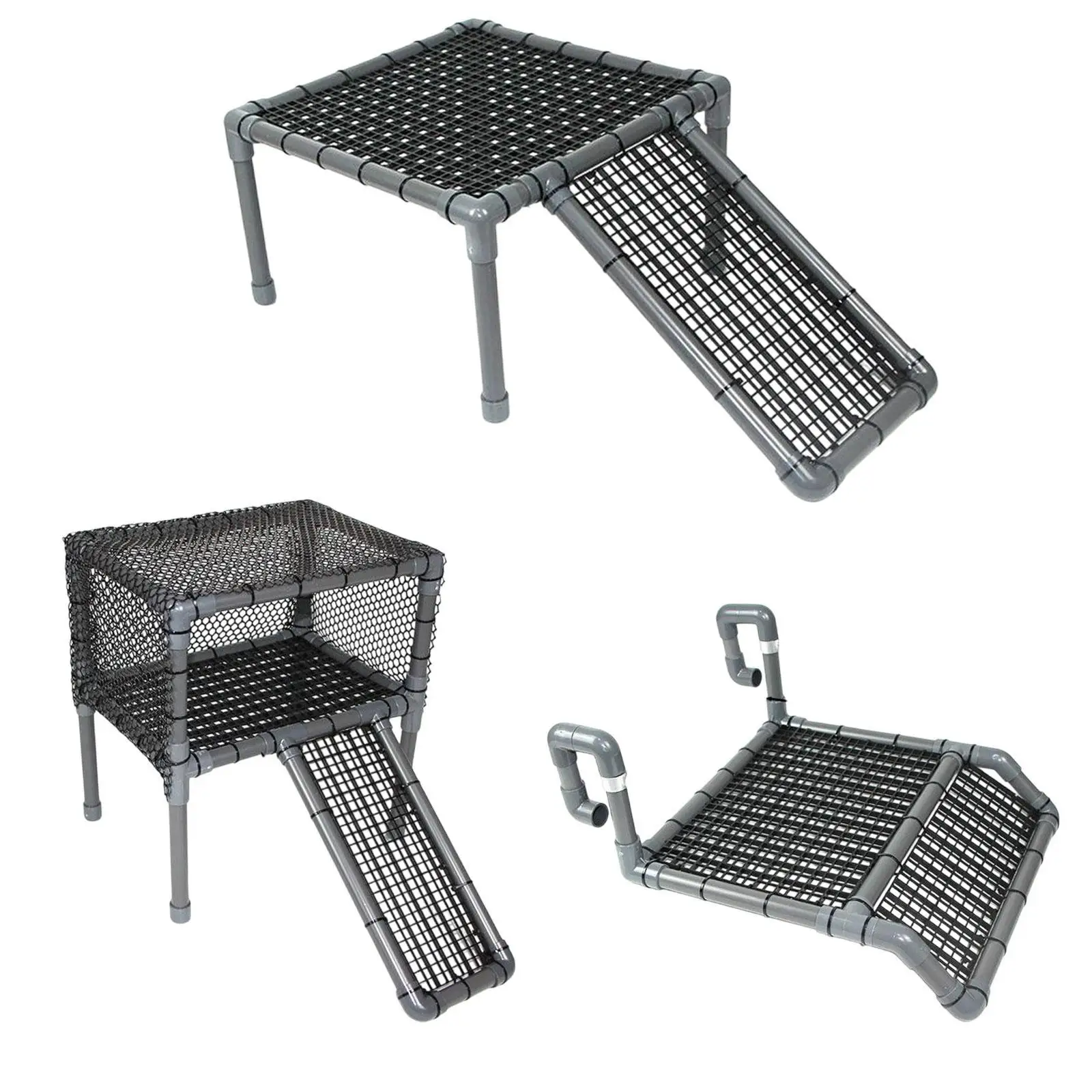 Turtle Ramp Resting Platform PP Safe Material Aquarium Dock Ladder Shelf for Pet Turtle Habitat Turtle House Equipment