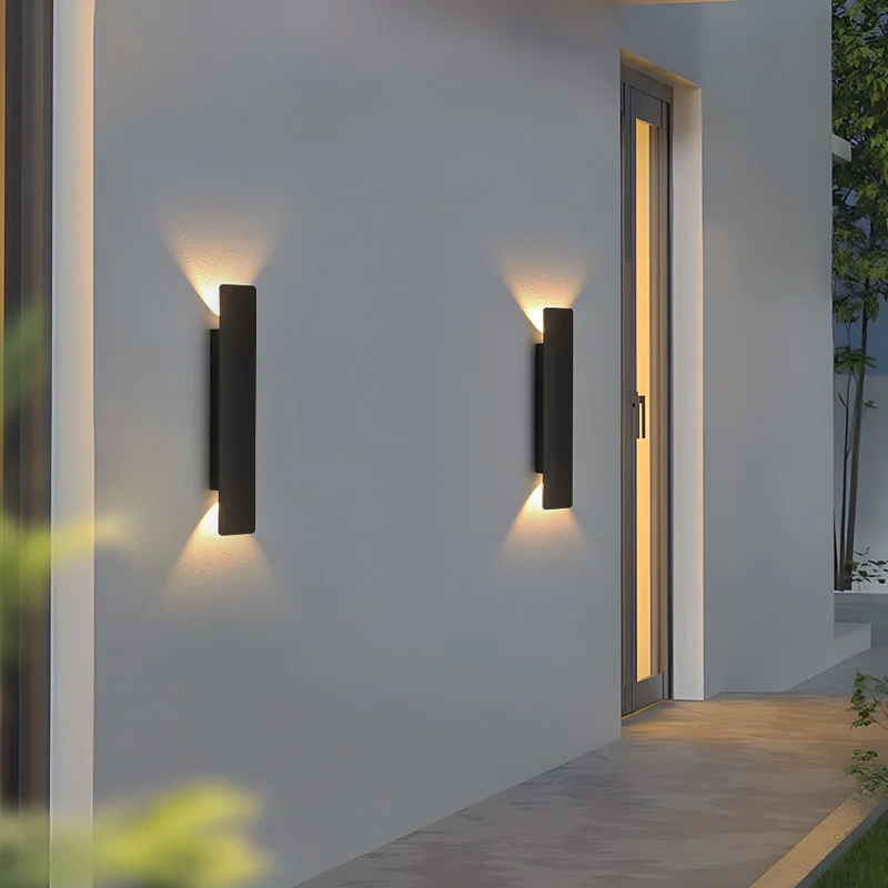 Long wall lamp, simple upper and lower light corridors, stairs, corridors, living room background wall decoration, indoor and ou