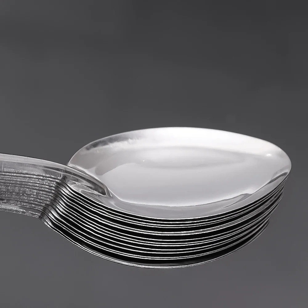 Description Picture 3 of item5/10Pcs Stainless Steel Spoon Ramen Noodles Tablespoons Scoop Rice Salad Stirring Scoop Home Kitchen Tableware Cooking Utensils