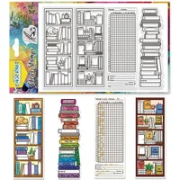 Bookcase Clear Stamps Reading Records Transparent Stamps Puppy Silicone Clear Stamp Seals for DIY Scrapbooking Photo Album