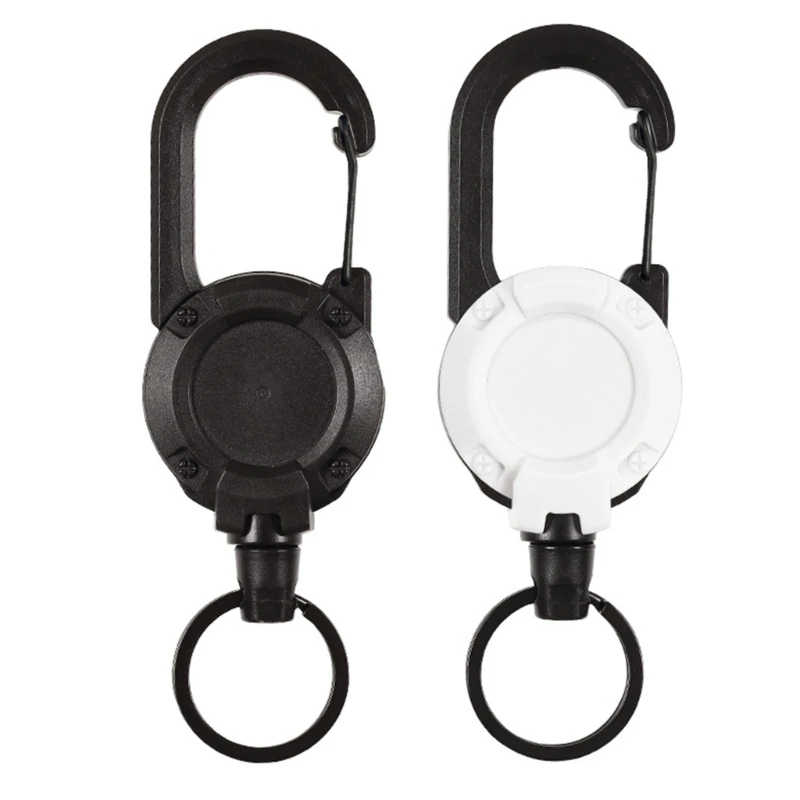 

Heavy Duty Retractable Keychain with Belt Clip, Retractable IDs Badge Reel, Retractable Badge Holder Steel Cord Drop Shipping