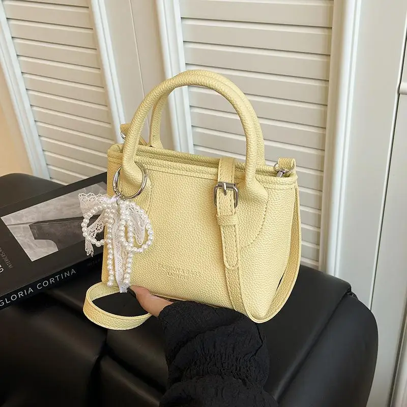 Simple Square Shoulder Bags For Women Solid Color Versatile Ladies Crossbody Bag