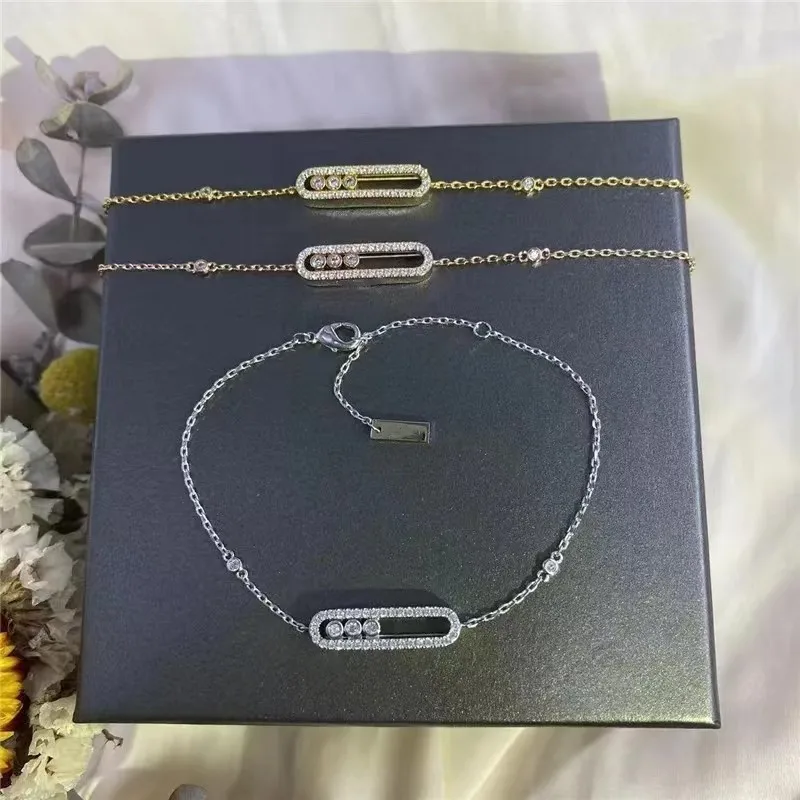 

Модные Роскошные ювелирные изделия S925 Серебряные женские браслеты 18K позолоченный браслет мужские ювелирные изделия подарок Бесплатная доставка браслет de prata