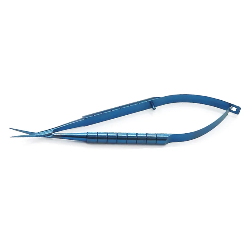 Corneal Scissors Titanium Alloy Ophthalmic Instrument Tool Straight Pointed Curved Tip Stainless Steel Microsurgery Scissors
