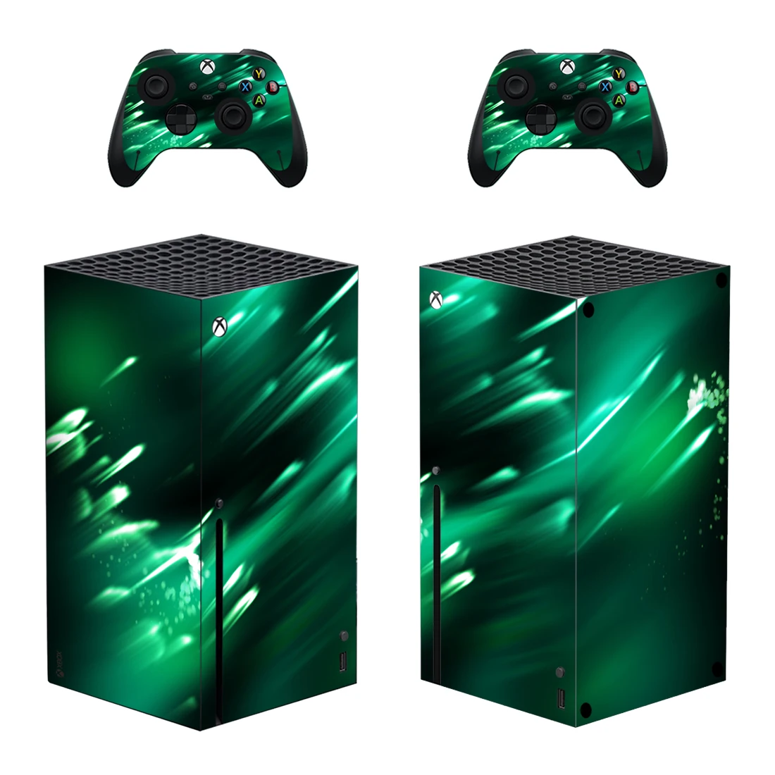 Green Style Xbox Series X Skin Sticker Per Console E 2 Controller Decalcomania Pelli Protettive In Vinile Stile 1