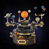 NEW 1098pcs Technical Solar System LED Light Creativity Space Building Blocks Model Science Education Bricks Toy Kid Gift Set 3