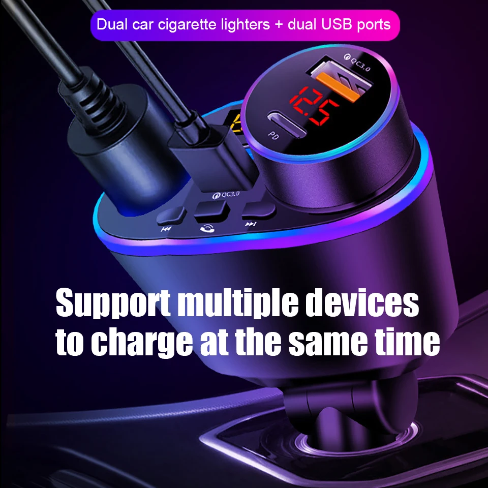    ȣȯ 5.0 FM ۽ű ŰƮ, MP3  USB QC3.0  , LCD ÷  