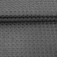 No Hooks Required Dotted Waffle Weave Shower Curtain with Snap in Liner - 71W x 74H,Hotel Grade 2