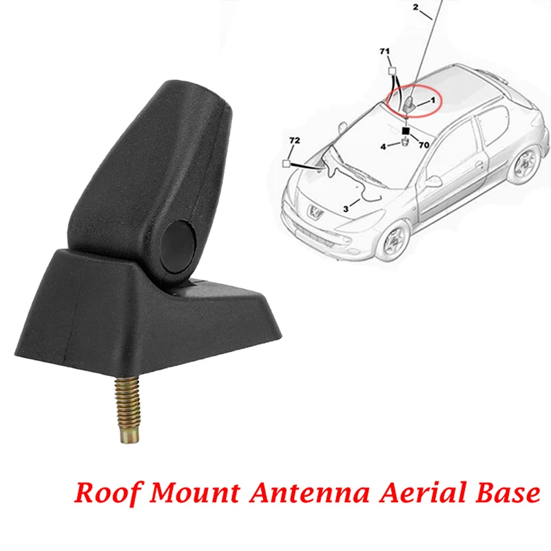 Base de montage d'antenne aérienne AM/FM pour toit de voiture, accessoires  extérieurs automobiles crédibles, KIT 106, 206, 306, 405, 406, 806 tiges,  partenaire