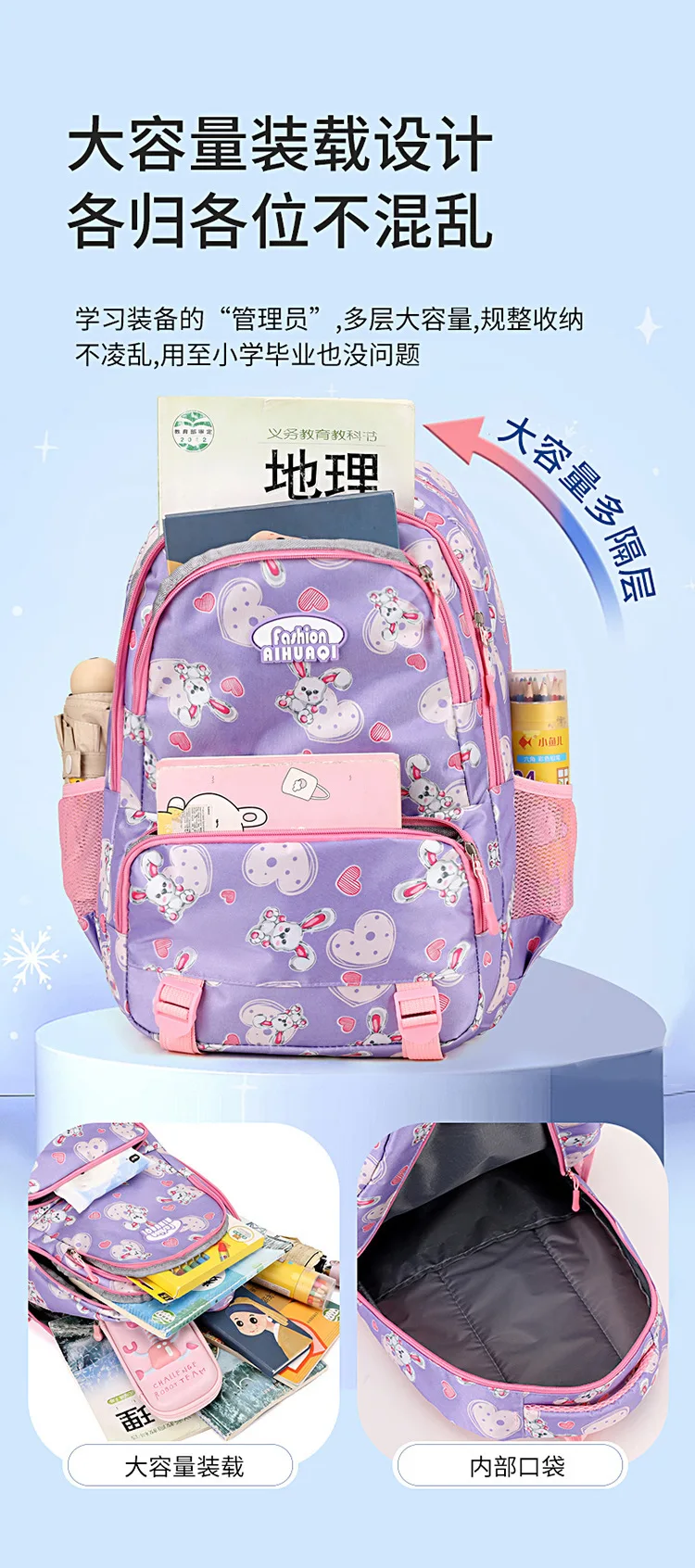 Grundschule Mittelschule Federmäppchen Große Kapazität Rucksack Für Mädchen High School Rucksack Kinder Geschenke 2026 Im Angebot – Detail 6