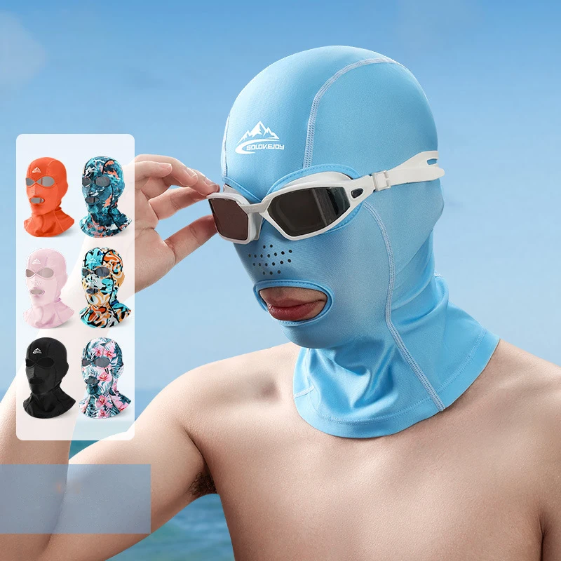 Sommer-Sturmhaube, Sonnenschutz-Maske, volles Gesicht, für Männer und Frauen, Strand, Schwimmen, atmungsaktiv, Gesichts-Bikini, elastisch, Anti-Sonnenbrand, Sturmhaube