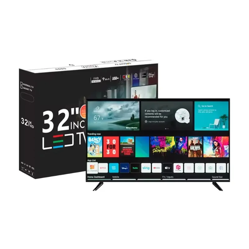 Full HD 1080P LED Tv Living Room Hotel Television Tv 32 40 43 50 55 65 Inch Smart