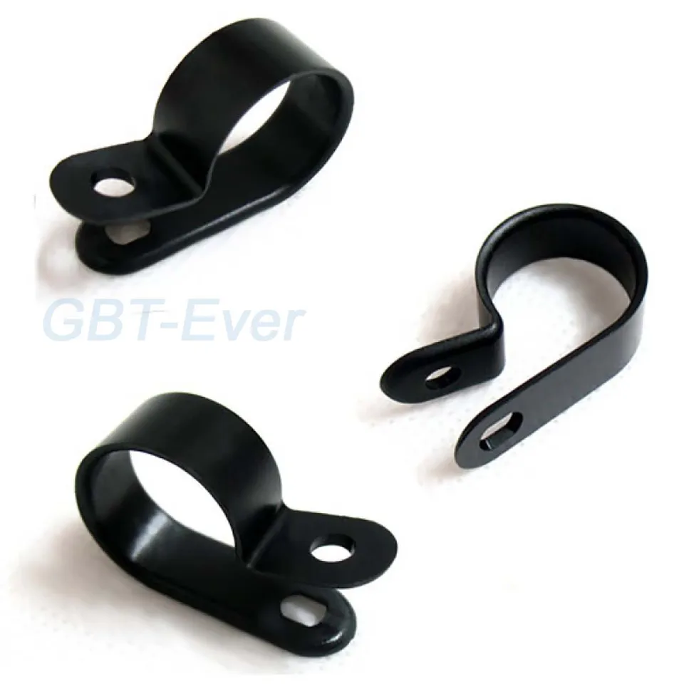 200-teiliges Nylon P-Clip-Set – 6 Größen (5–28 Mm), Schwarz, Für Kabel, Leitungen Und Schläuche