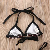 0-24M Baby Girls Leopard Bikini Sets Tankini Toddler Swimwear 2022 Summer Infant Beachwear Baby Swimsuit Girls Bathing Suit 6