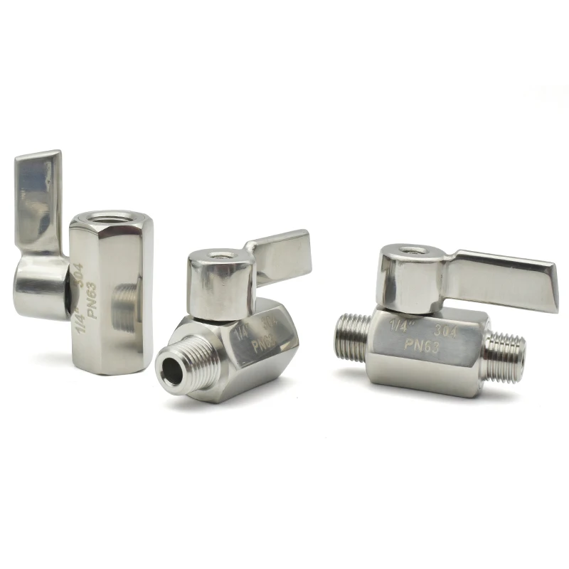 304 мини шаровой клапан санитарного