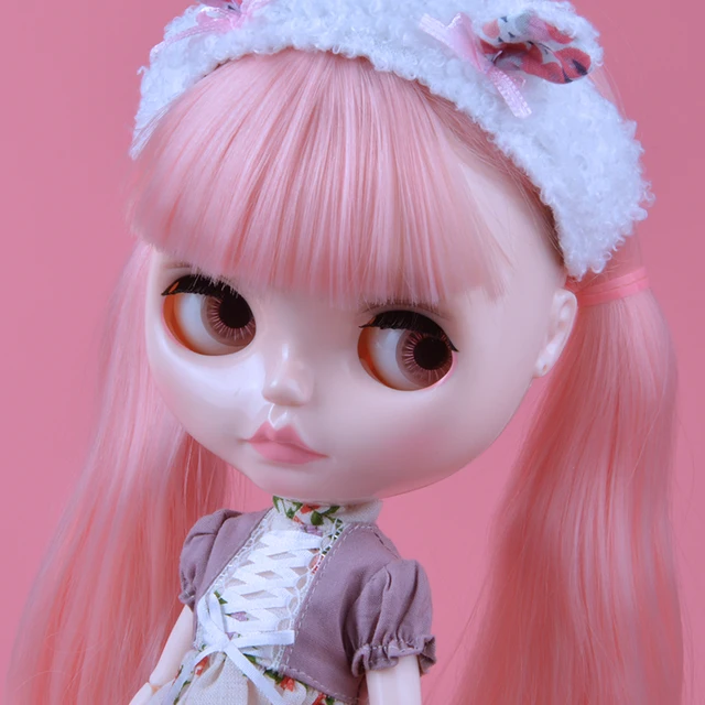 Blyth Doll 1/6 BJD Dolls Joint Body White Shiny Face Nude Doll With Extra Hands Anime Collection Toy for Girls Gift 6