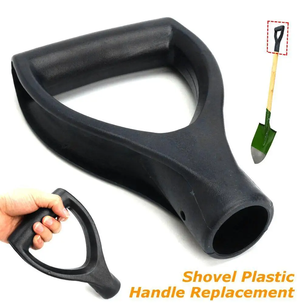DshapedsteelshovelhandleBlackPlasticReplacementAccessoriesSnow