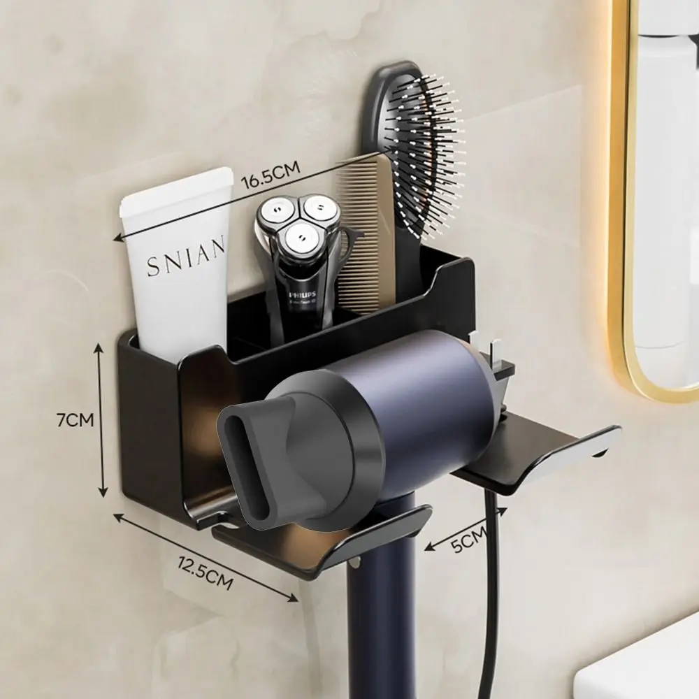 Hair Brush Shelves Storage Holder Dryer Cradle Bathroom Shelf Storage Bracket Wall Mounted Rack Hair Dryer Holder storage rack,bathroom shelf,hair dryer holder,bathroom storage shelf,storage shelf,bathroom accessories,shelf bracket,hair tool holder