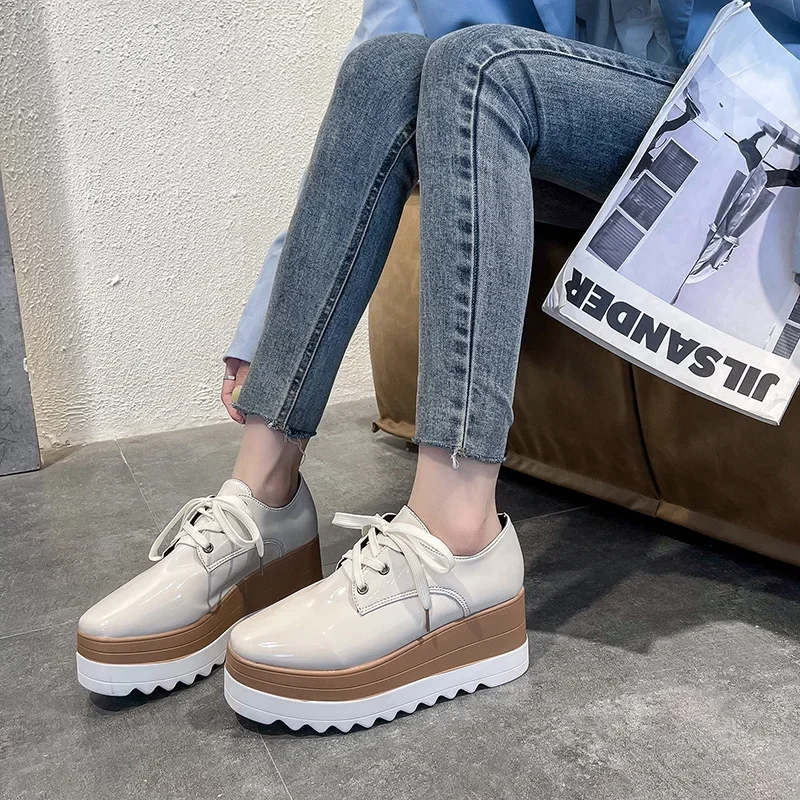 Luxury Women Sneakers Designers Platform Shoes for Women Fashion Lace-Up Casual Shoes Comfortable Chunky Women Sports Shoes New 5