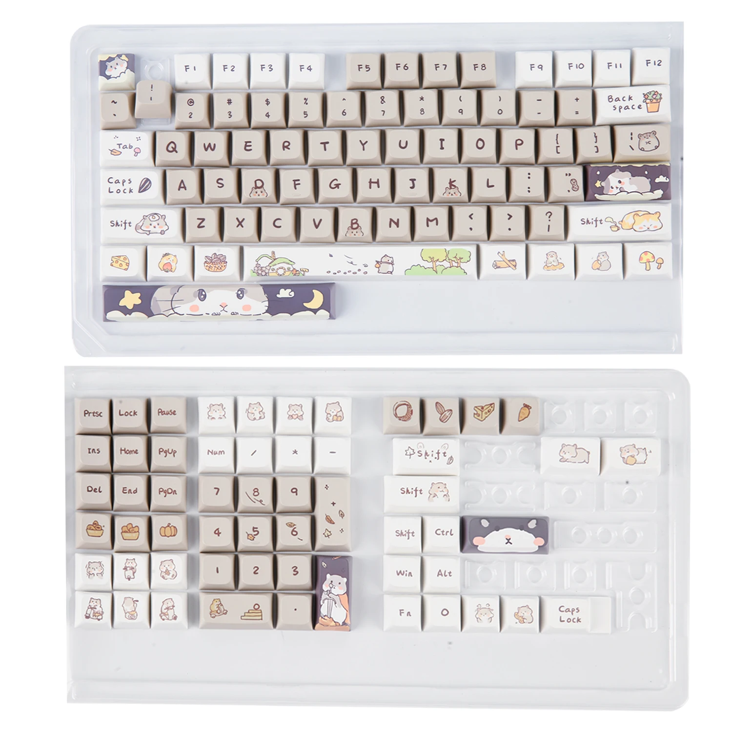 1sheet Cartoon Graphic Keyboard Sticker Compatible With Macbook Air