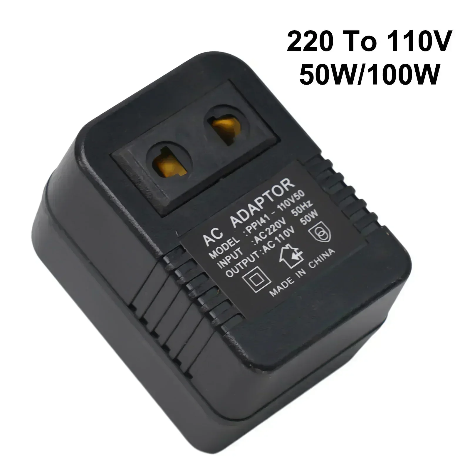 Voltage Converter Step Down Transformer Travel Adapter AC220V To 110V EU 50/100W Single Phase Transformers voltage converter