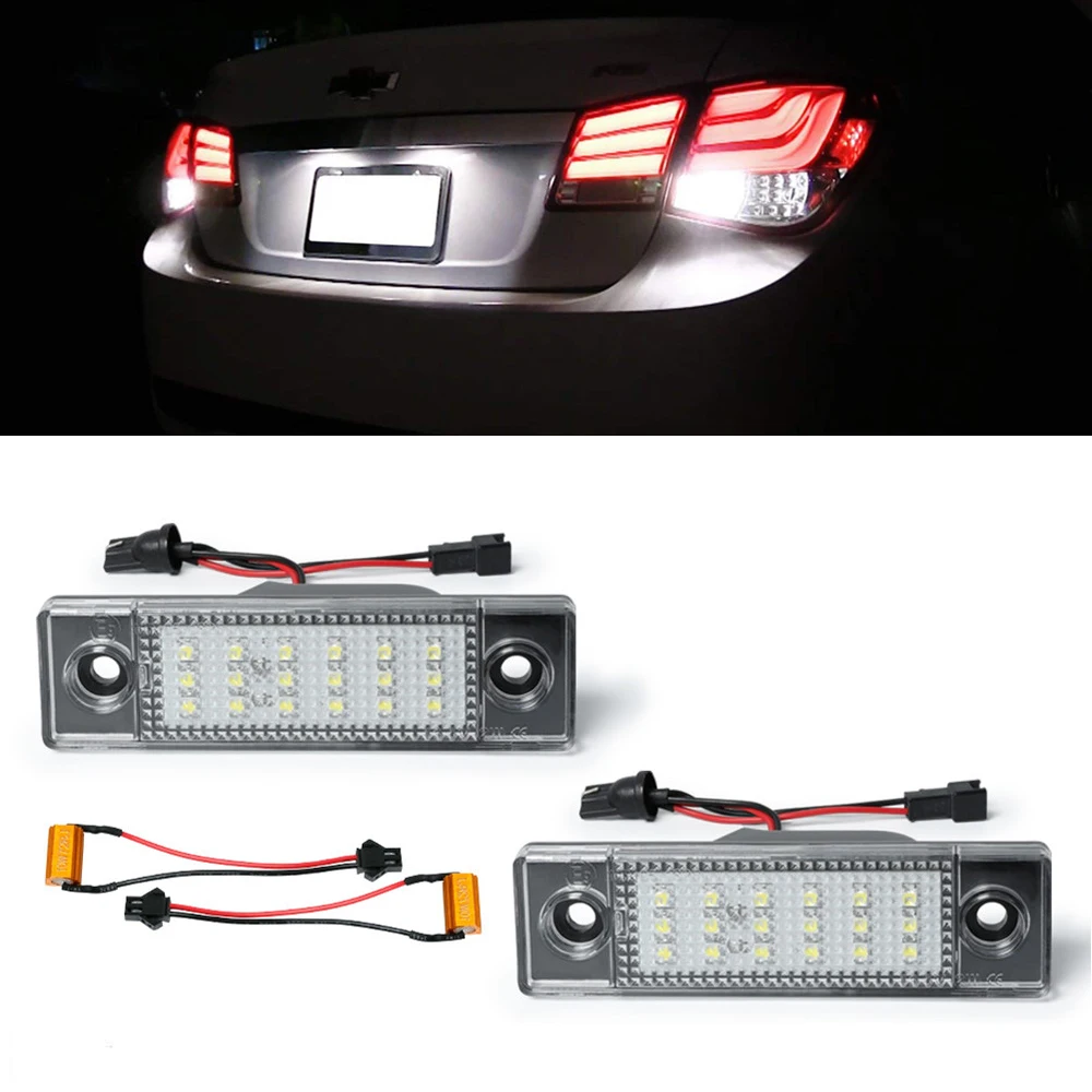 

18 LED Car License Number Plate Light Tag Light For 2011-2015 Chevrolet Cruze 2016 Cruze Limited 2016-2020 Chevrolet Spark