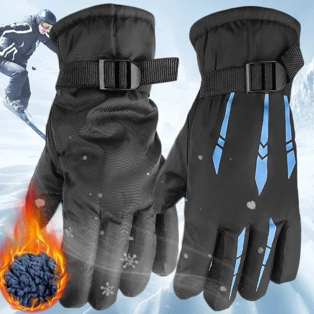 Addensare guanti da ciclismo invernali uomo Outdoor impermeabile sci  equitazione moto guanto caldo guanto antiscivolo guanti sportivi termici -  AliExpress