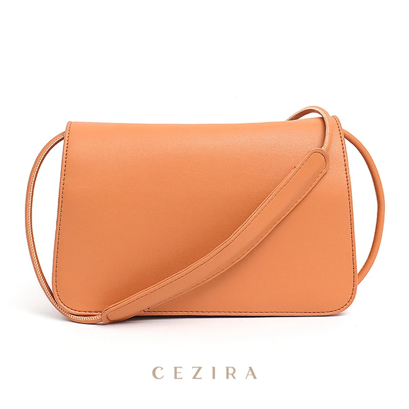 CEZIRASimpleDesignPUVeganLeatherCrossbodyBagForWomenFashion