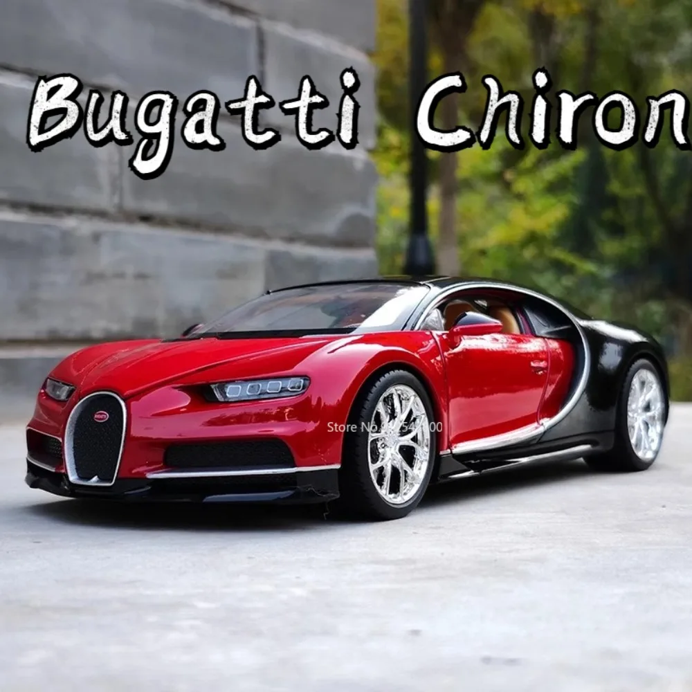 

Модель автомобиля Bugatti Chiron, литый под давлением, 3 двери