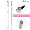 Silver Pink Microblading Pen Permanent Makeup Handle Manual Microblade Tool with 5pcs Nano 18U Blade for