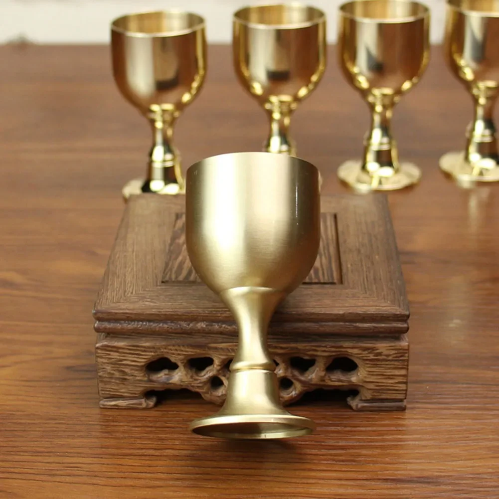 Wedding Drinkware Kitchen Items Party For Home Home Supplies Wine Glass High Foot Wine Cup Anti-rust Household - 6