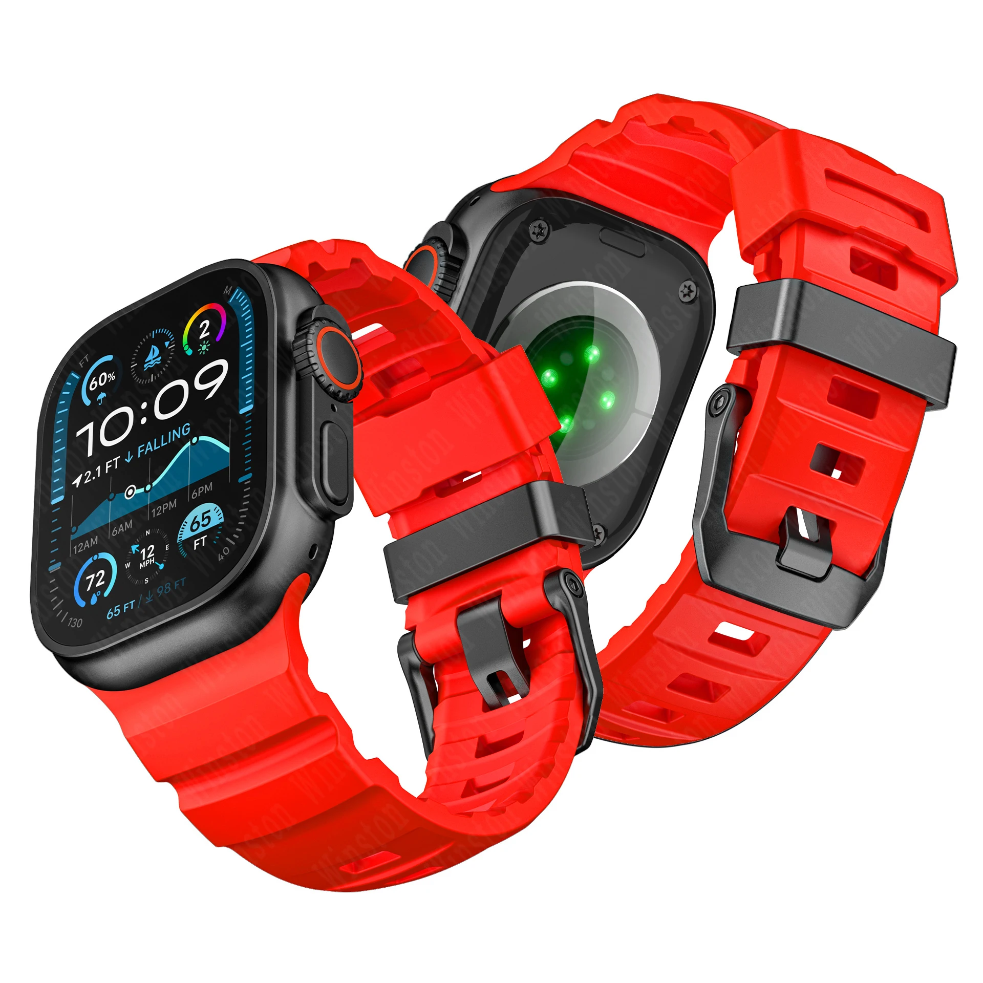 Fluorescent Silicone Sport Band Bracelet