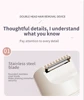 Double-Head Epilator Rechargeable Electric Epilator For Women Dual Head Hair Removal Device For Face Body Bikini Area Waterproof 4