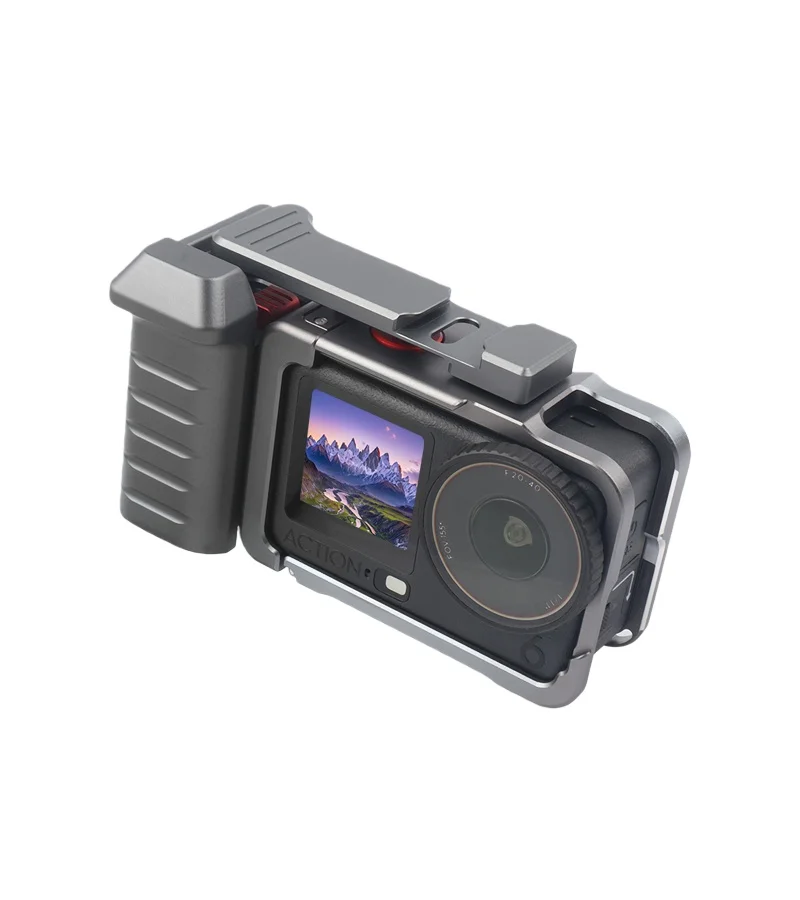 Sada rukojetí a ochranného rámu DJI Action 6 z hliníku