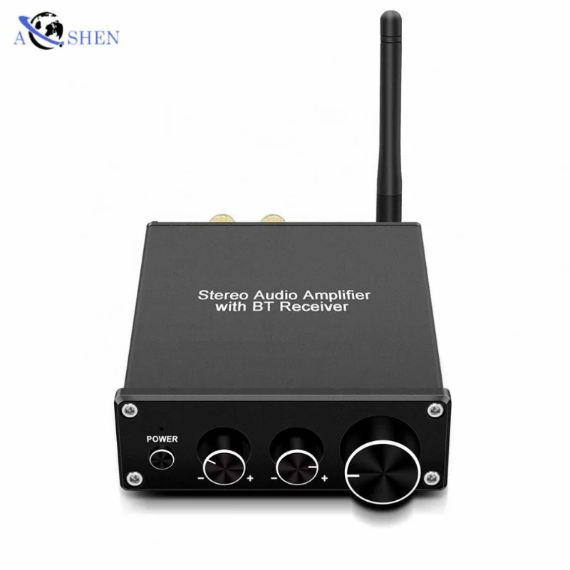 

Aoshen Mini Bookshelf Speaker Class D Digital BT Stereo Audio Amplifier Receiver