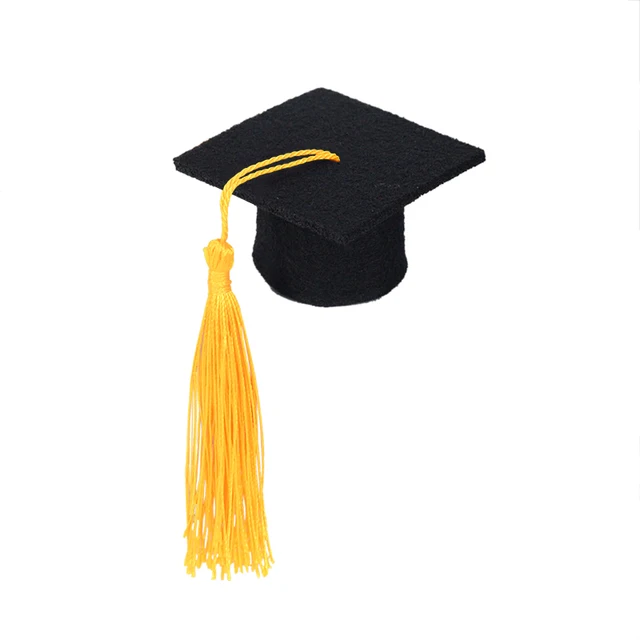 5Pcs Mini Bachelor Graduation Caps With 