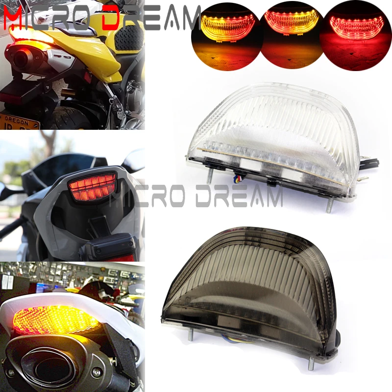 

Clear/Smoke Motorcycle Taillight Brake Stop Integrated LED Turn Signal Lamp For Honda CBR600RR 2003-2006 CBR1000RR 2004-2007