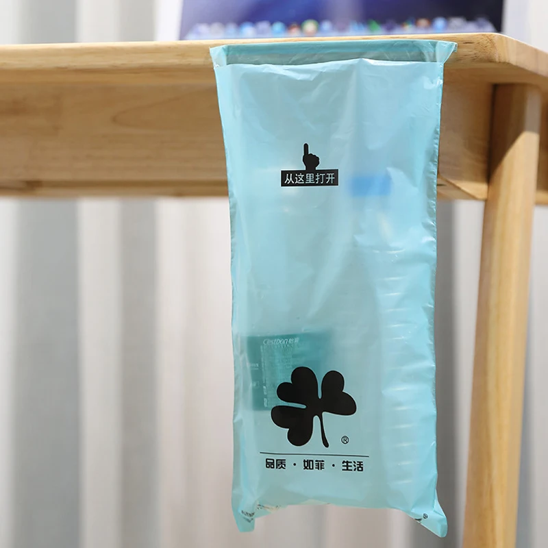 50Pcs/Pack Car Garbage Bag Disposable Trash Rubbish Bag Sticking Litter Portable Auto Seat Back Hanging Trash