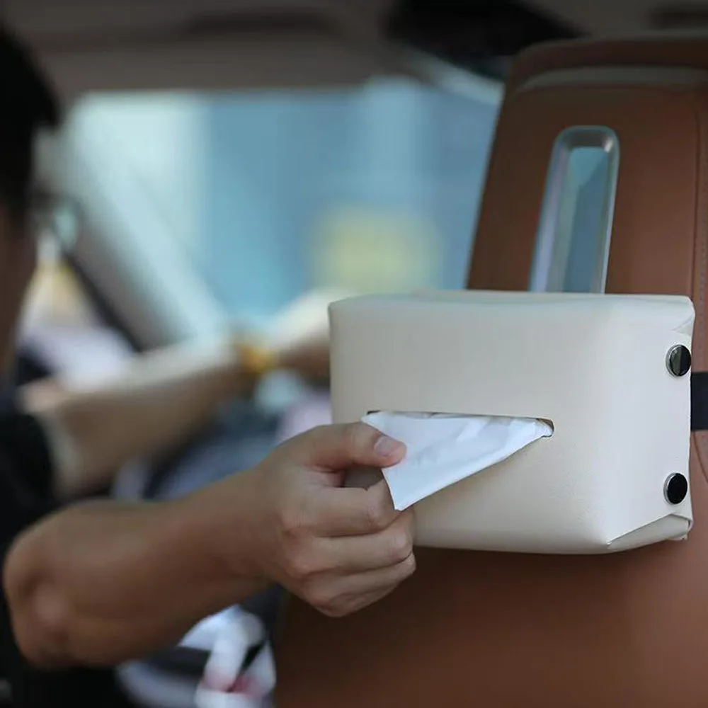 For BAIC JISHI Polestones 01 ROX 01 tissue box armrest box paper drawer car interior accessories decorative black te