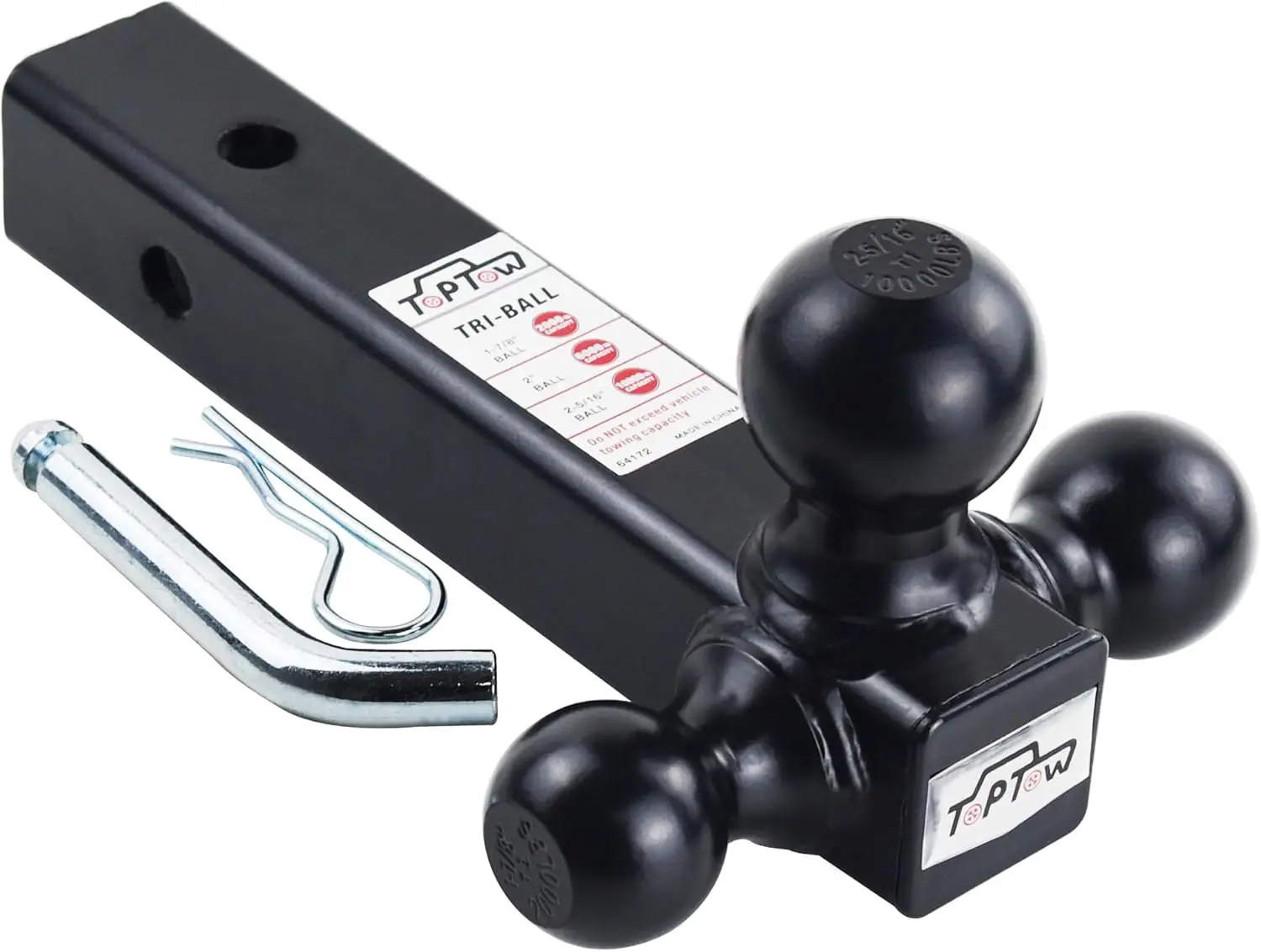 Tri-Ball Adjustable Trailer Hitch Mount 1