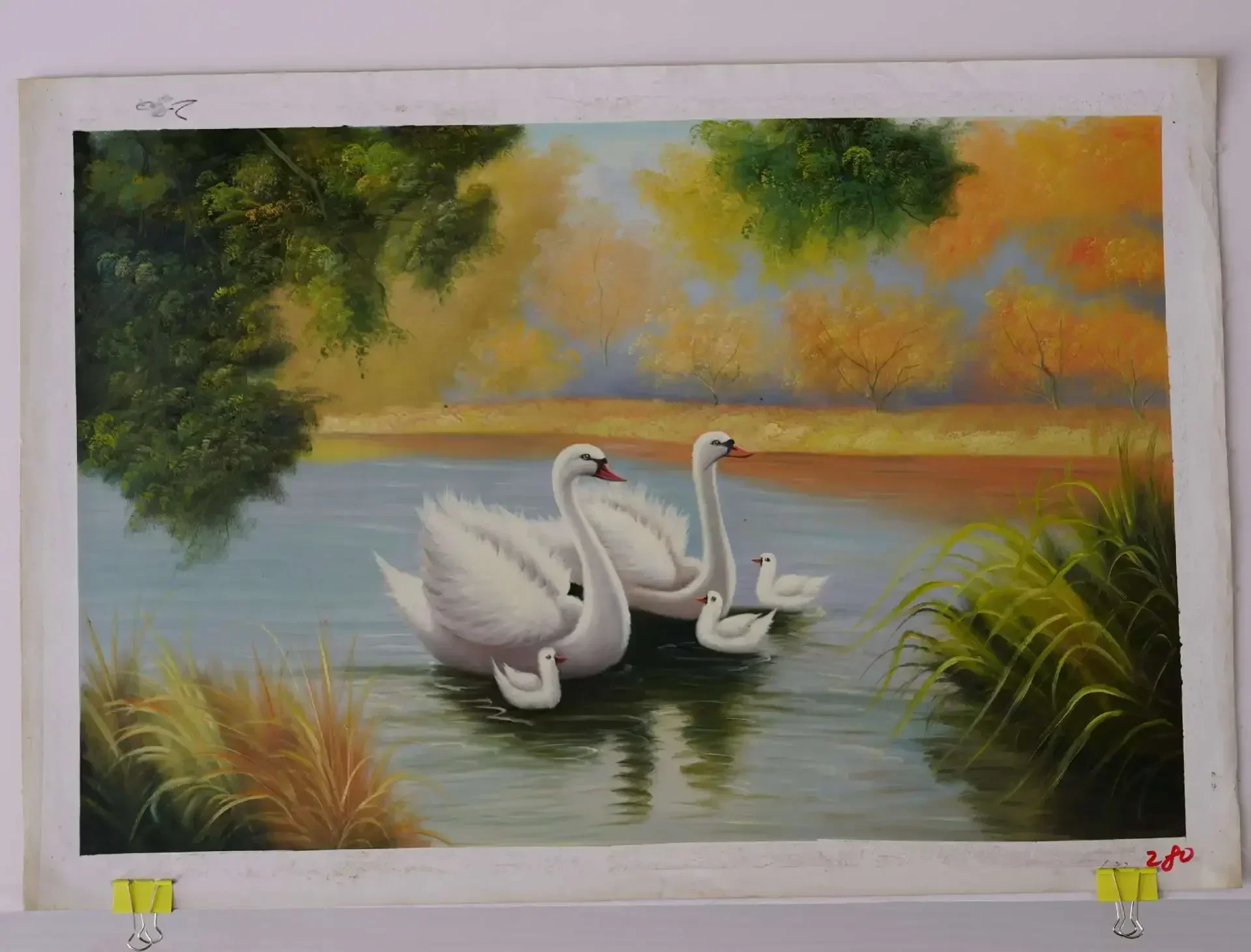 

21220-STB Diy landscape figures and animals hand-painted digital oil painting set