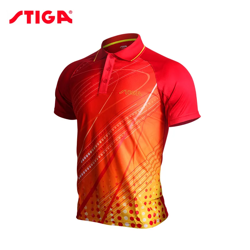 Stiga Table Tennis Clothes for Men and Women Clothing T-shirt Short Sleeved Shirt Ping Pong Jersey Sport Jerseys sport t shirt,badminton table tennis clothes set