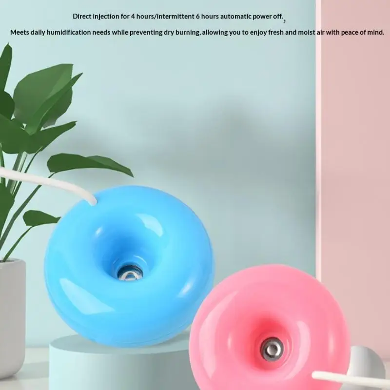 Compact Donut-Shaped USB Humidifier & Aroma Diffuser