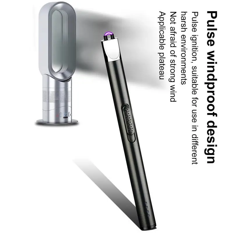 USB Electric Rechargeable Kitchen Lighter Electric Arc BBQ Lighter Windproof Flameless Plasma Ignition Long Gas,bbq lighter,electric arc igniter