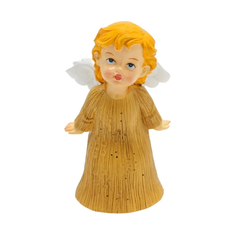 

N0HB Resins Texture Dress Girl Statue Figurine Ornament Desktops Decorations